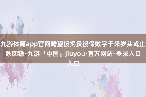 九游体育app官网瞻望按揭及按保数字于来岁头或止跌回稳-九游「中国」jiuyou·官方网站-登录入口