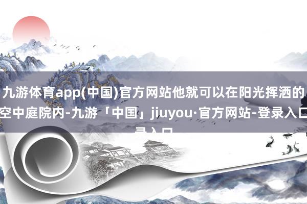 九游体育app(中国)官方网站他就可以在阳光挥洒的空中庭院内-九游「中国」jiuyou·官方网站-登录入口