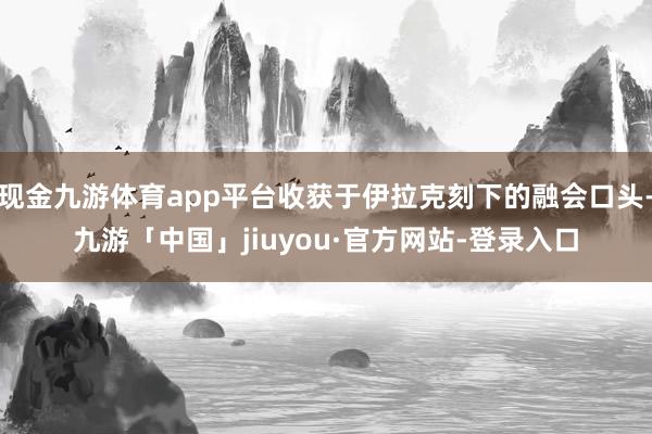 现金九游体育app平台收获于伊拉克刻下的融会口头-九游「中国」jiuyou·官方网站-登录入口